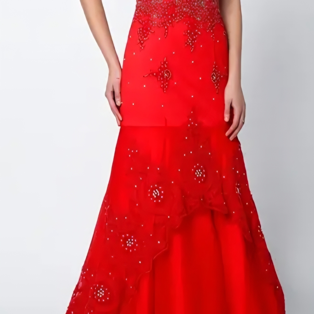Elegant Red Prom Dress